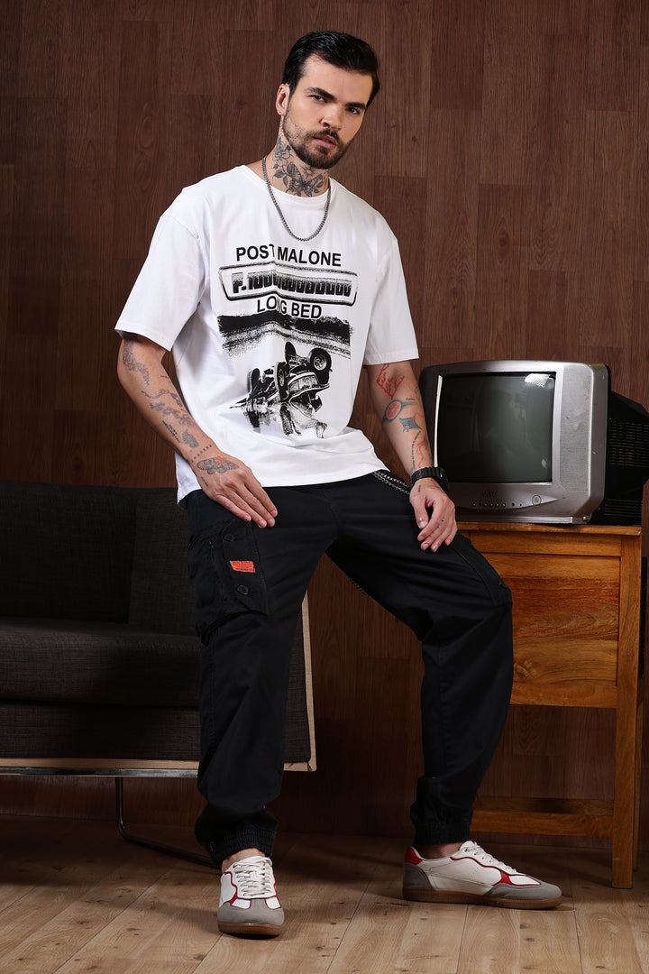 Trillionare : White Oversized T-shirt