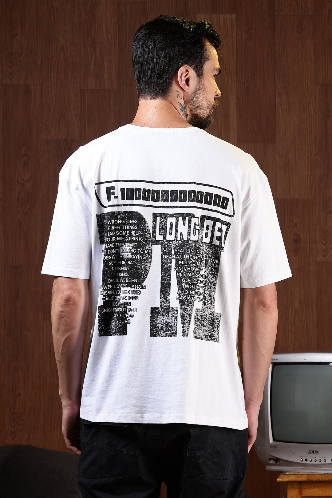 Trillionare : White Oversized T-shirt