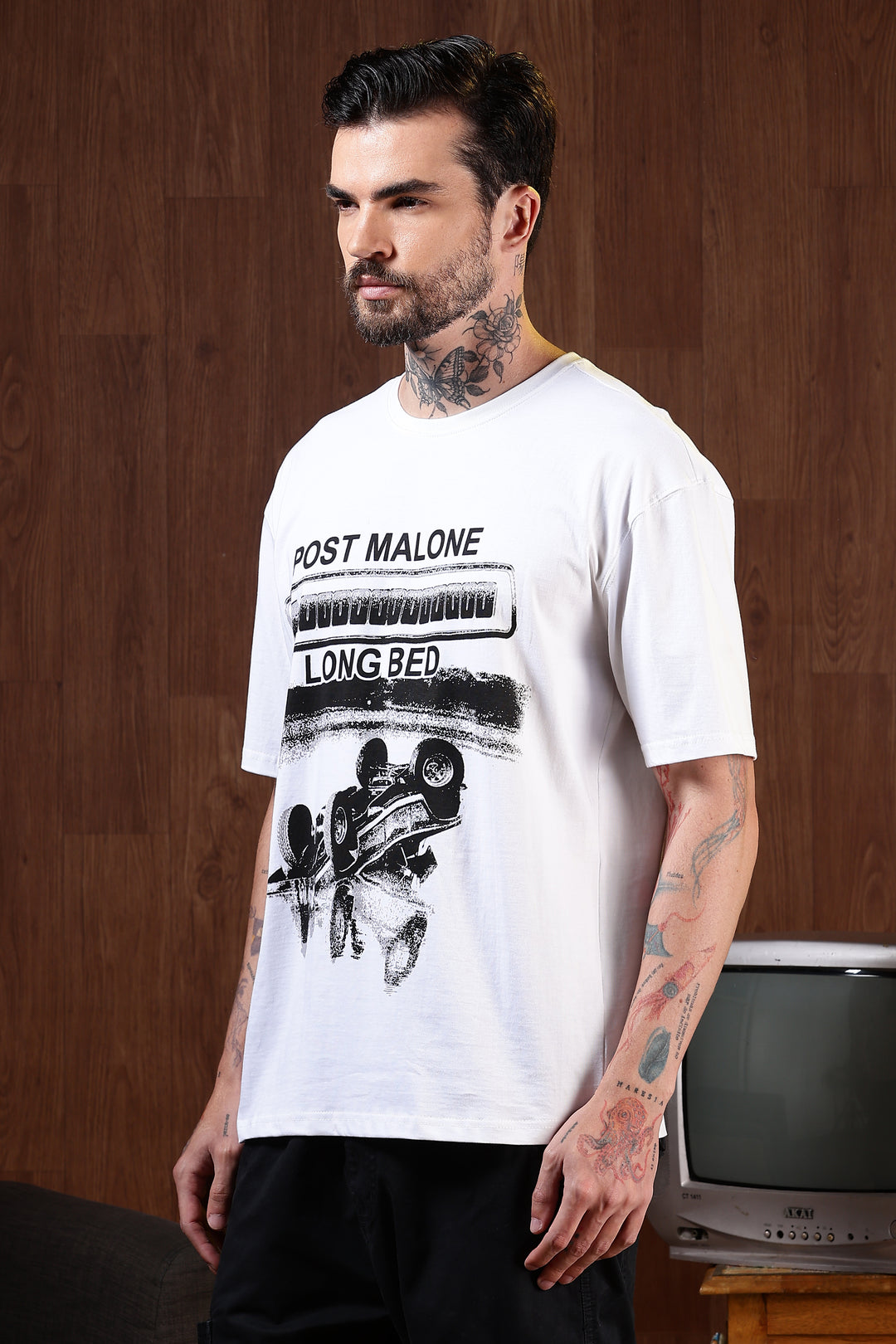 Trillionare : White Oversized T-shirt