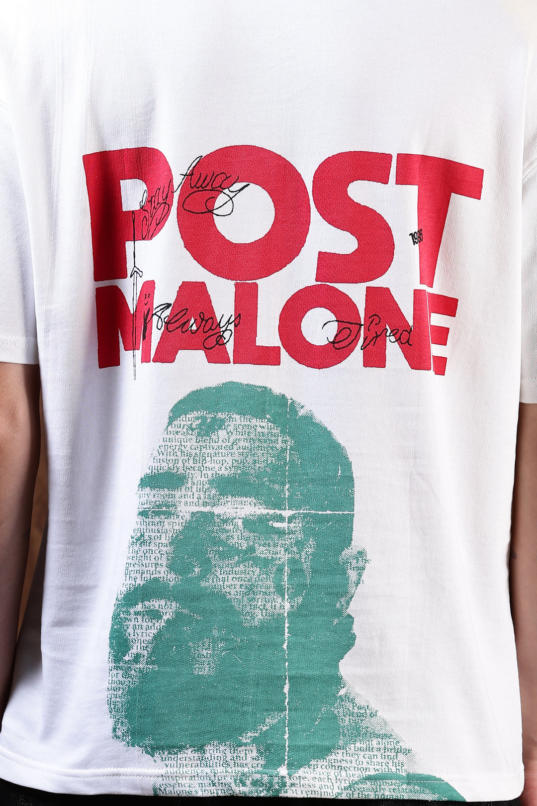 Post Malone: White Oversized T-shirt