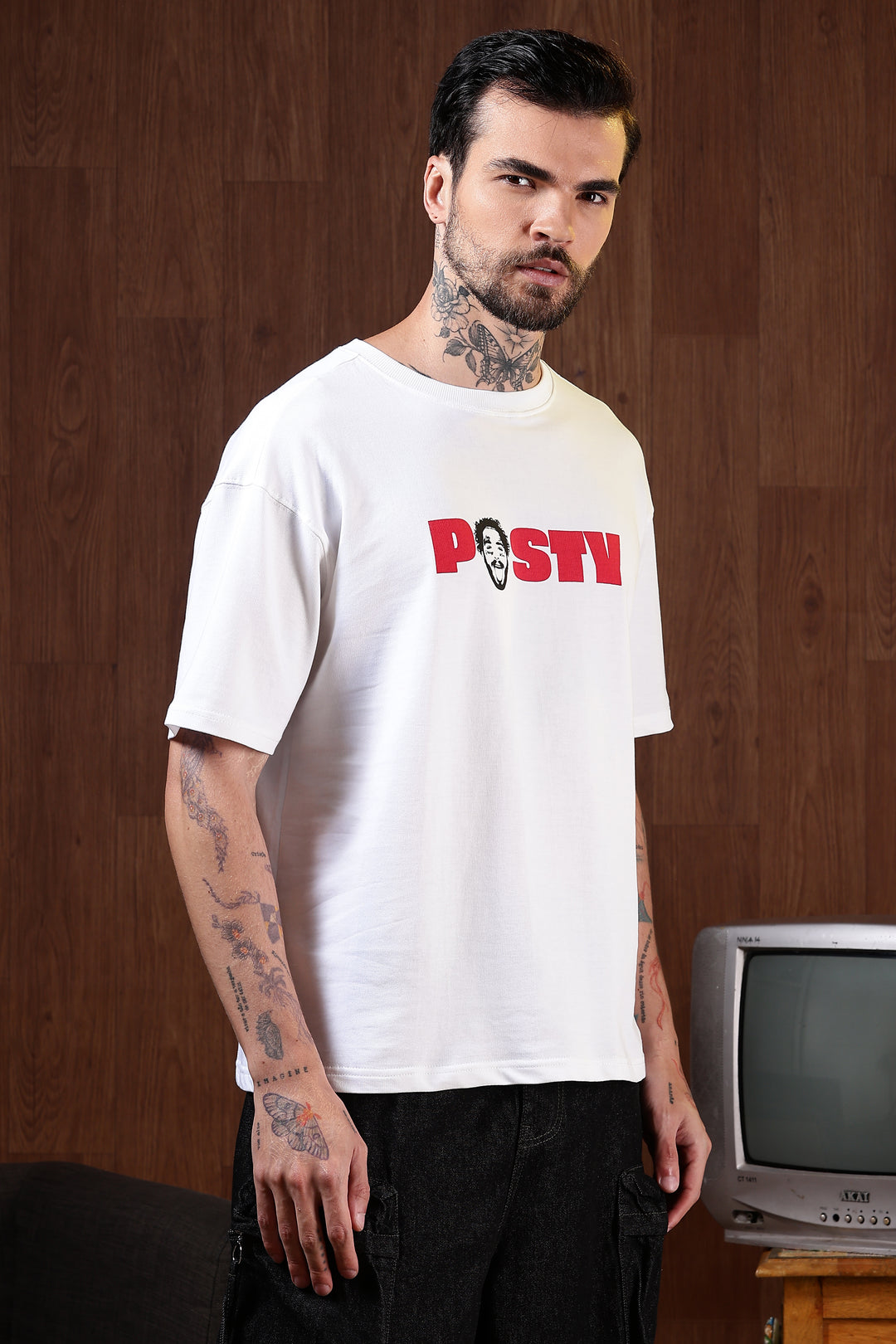 Post Malone: White Oversized T-shirt