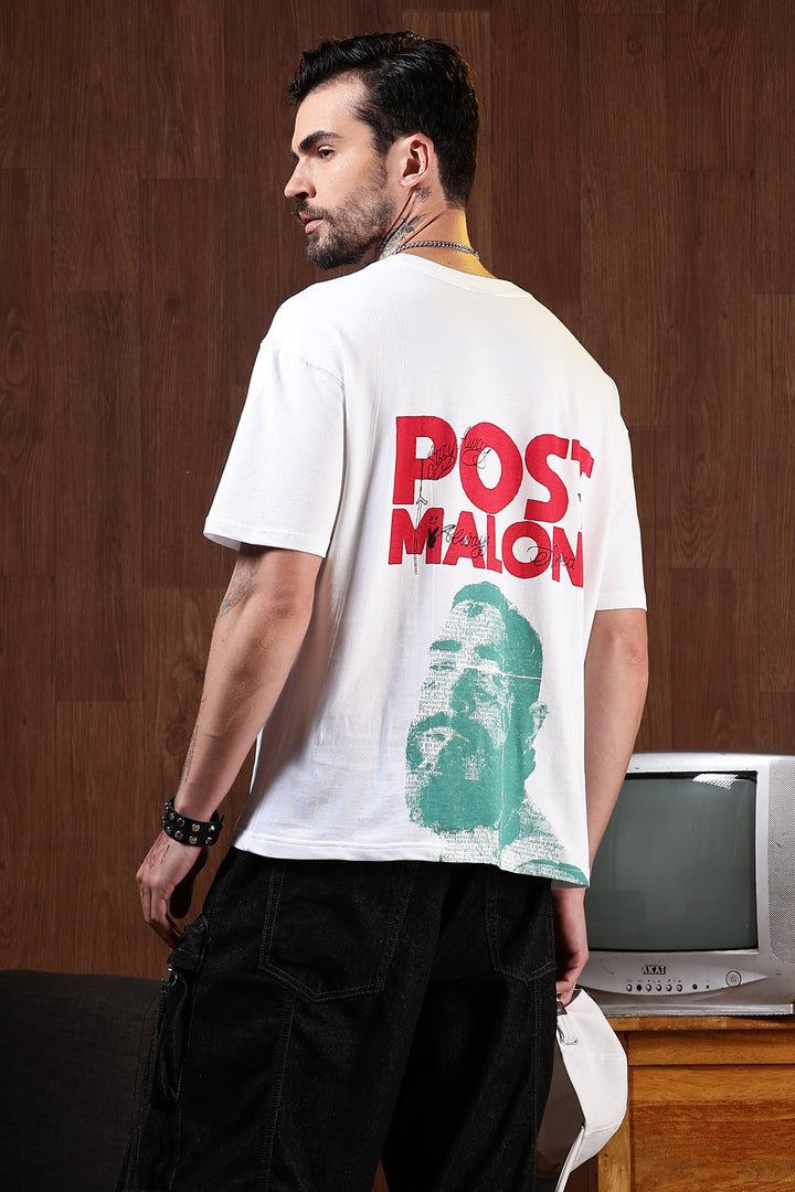 Post Malone: White Oversized T-shirt