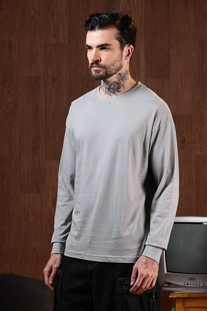 Solids: Aluminium Oversized T-shirt