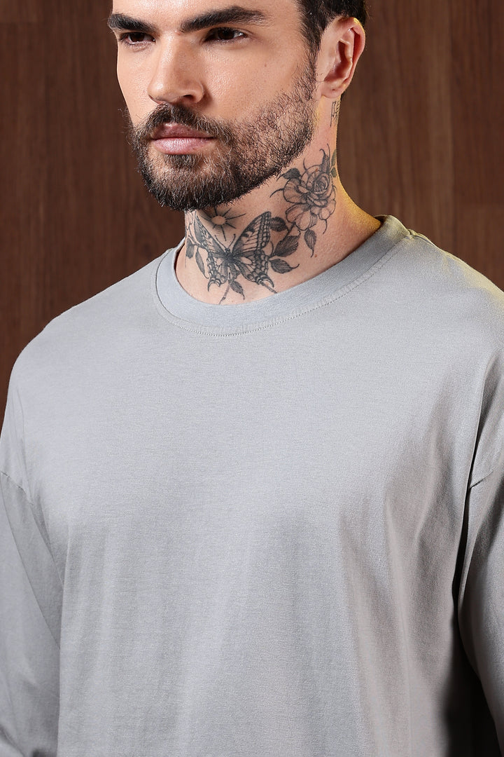 Solids: Aluminium Oversized T-shirt