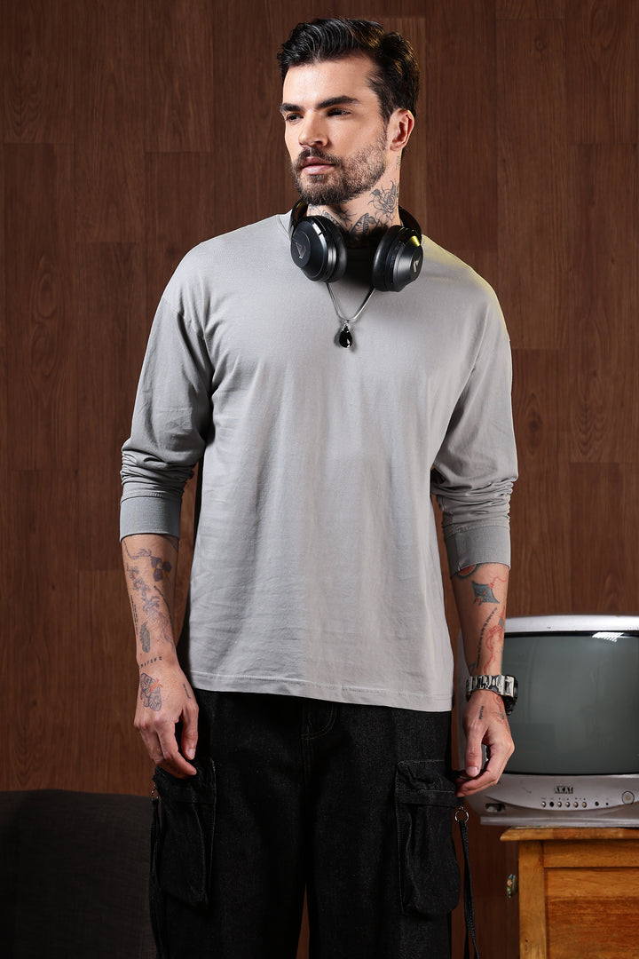Solids: Aluminium Oversized T-shirt