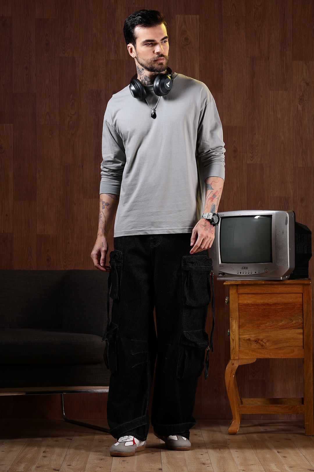 Solids: Aluminium Oversized T-shirt