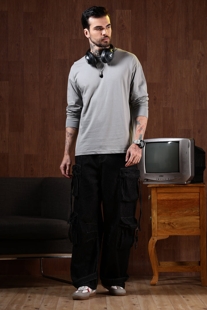 Solids: Aluminium Oversized T-shirt