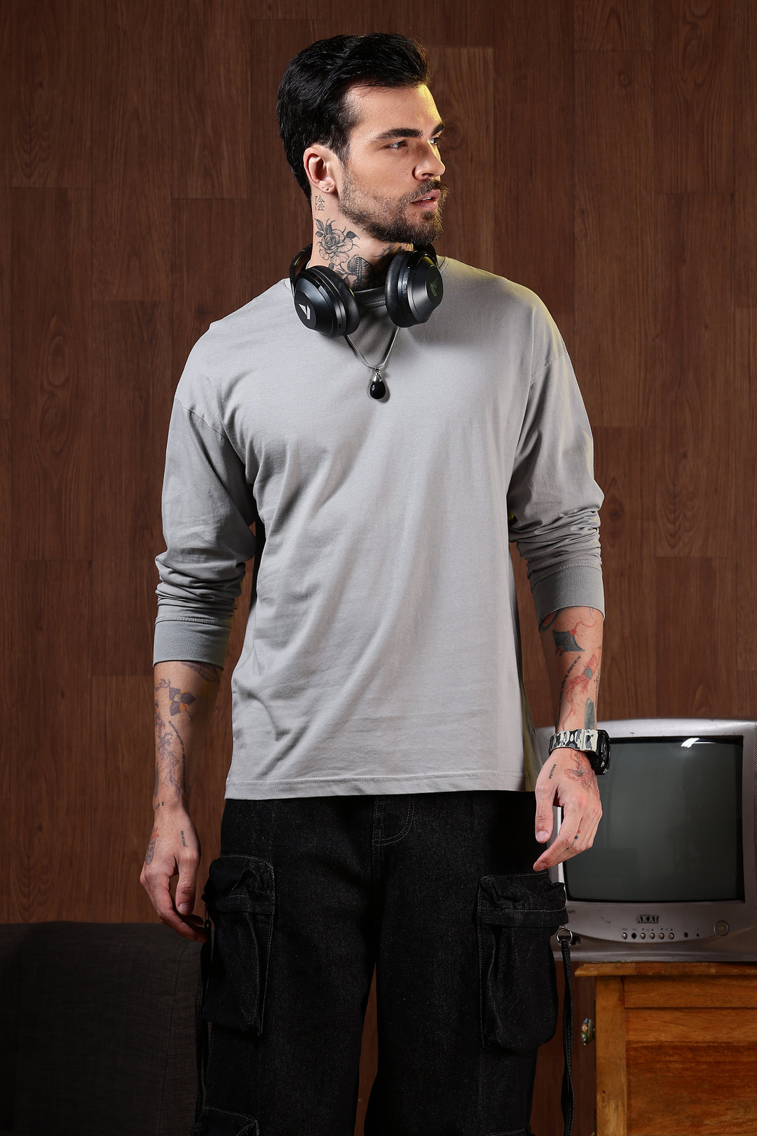 Solids: Aluminium Oversized T-shirt
