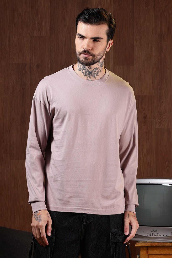 Solids: Pearl Pink Oversized T-shirt