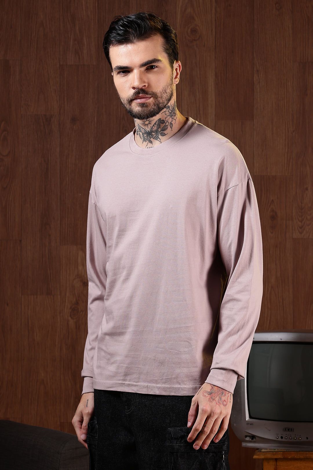 Solids: Pearl Pink Oversized T-shirt