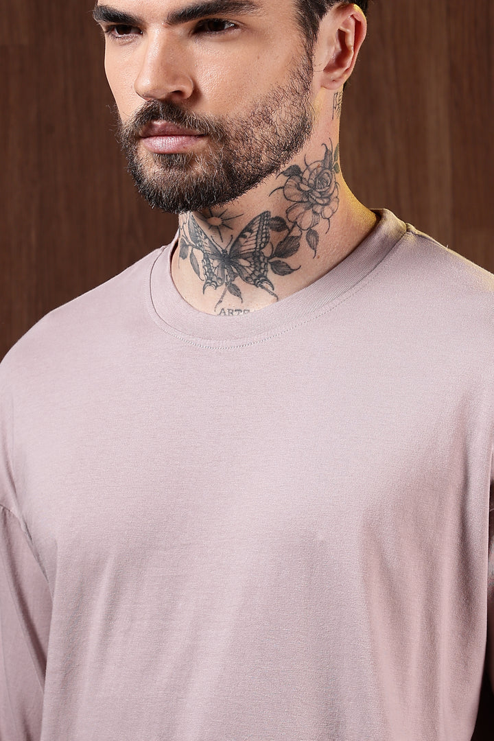 Solids: Pearl Pink Oversized T-shirt