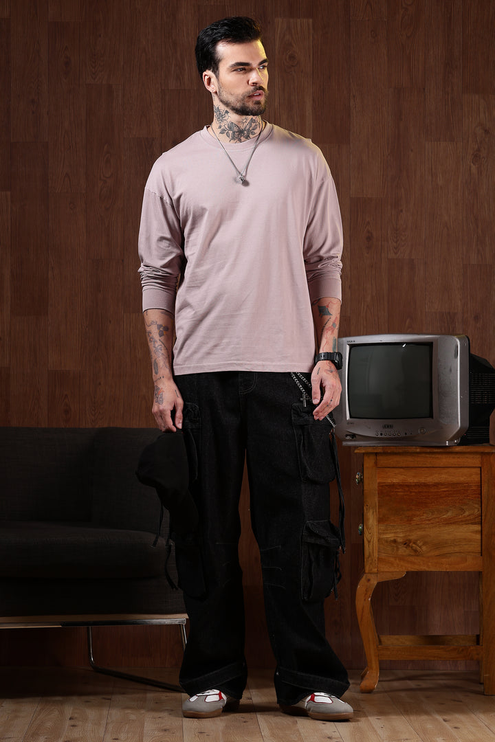 Solids: Pearl Pink Oversized T-shirt