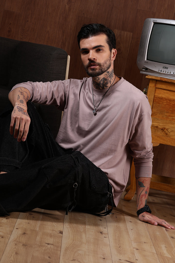 Solids: Pearl Pink Oversized T-shirt