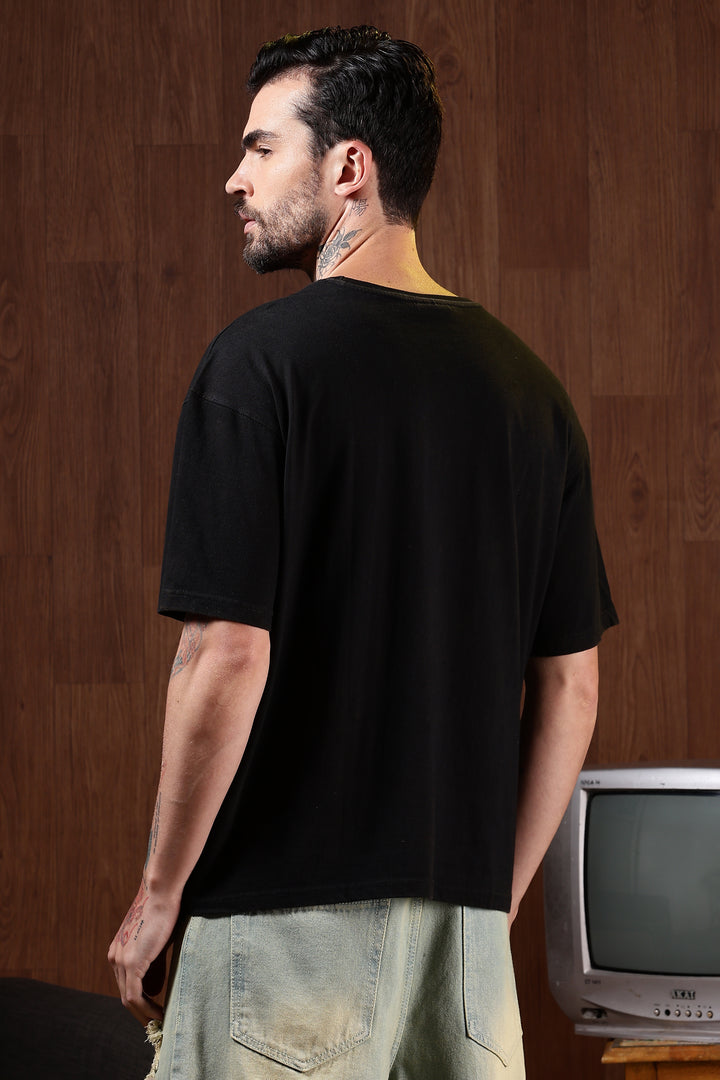 Transform: Black Washed Oversized T-shirt