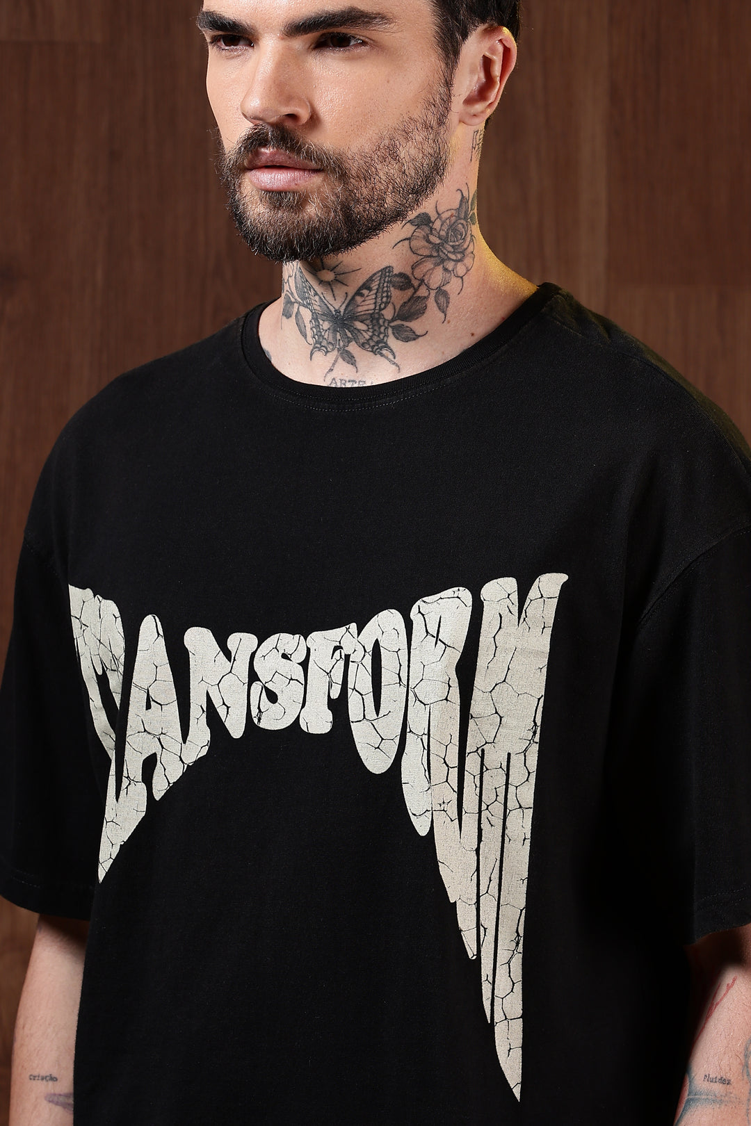 Transform: Black Washed Oversized T-shirt