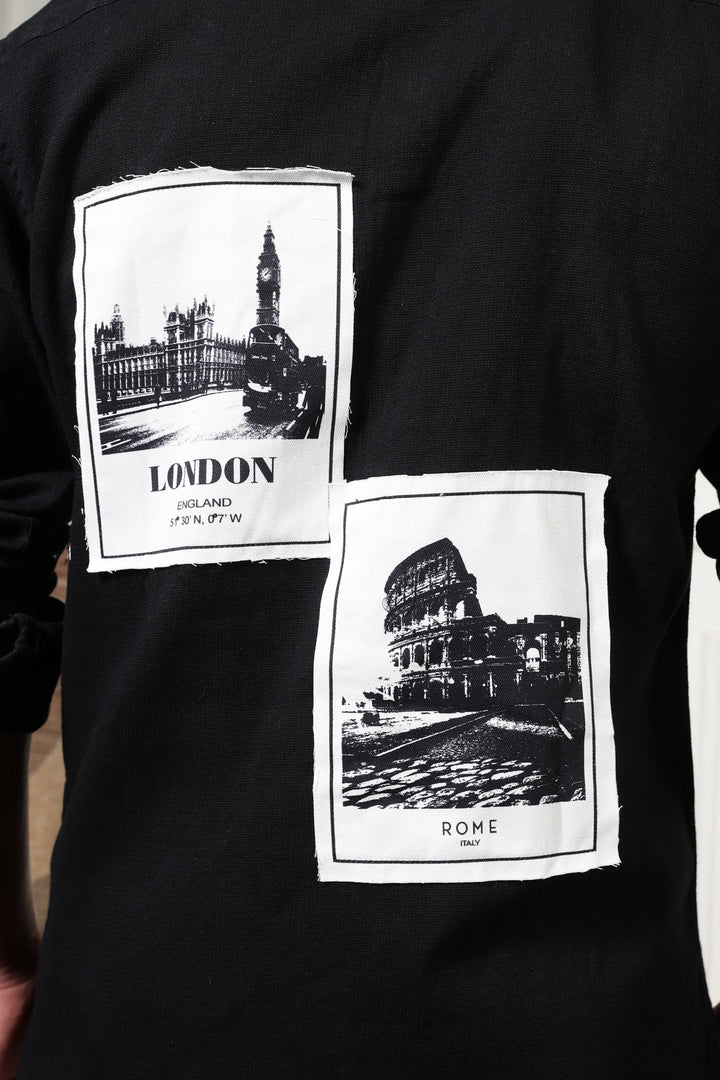 Denims: Black Holiday Shirt