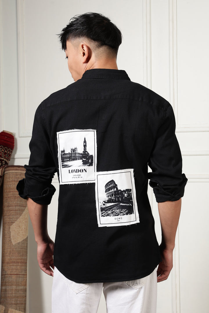 Denims: Black Holiday Shirt