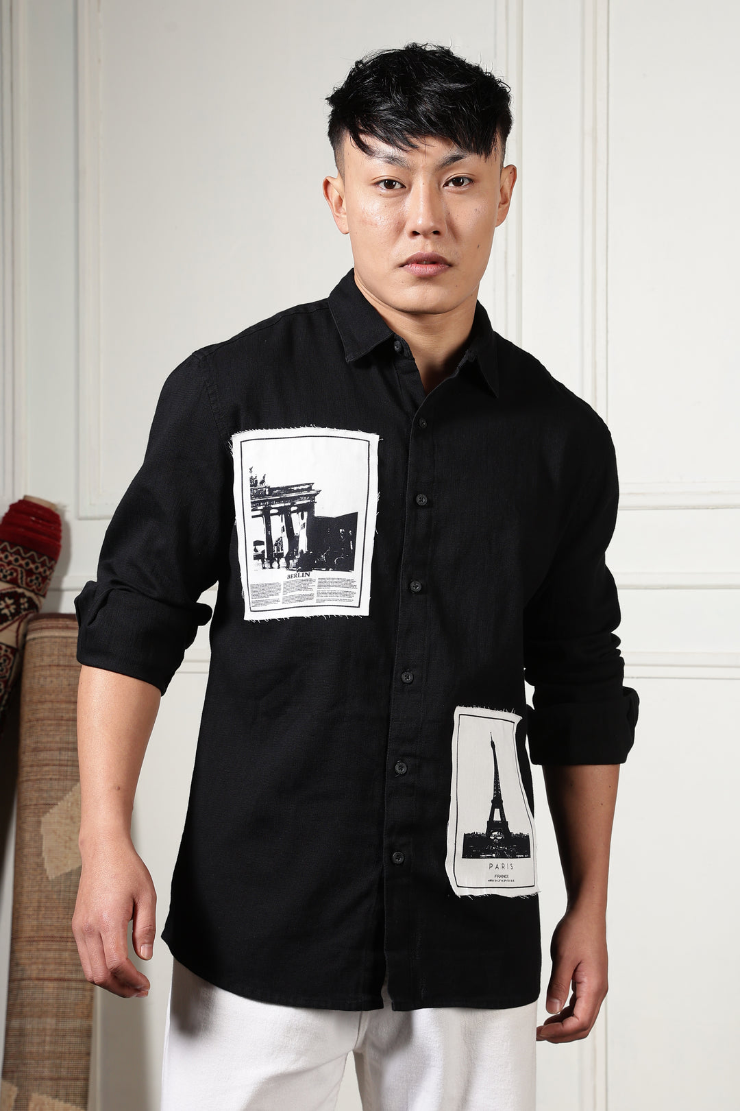 Denims: Black Holiday Shirt