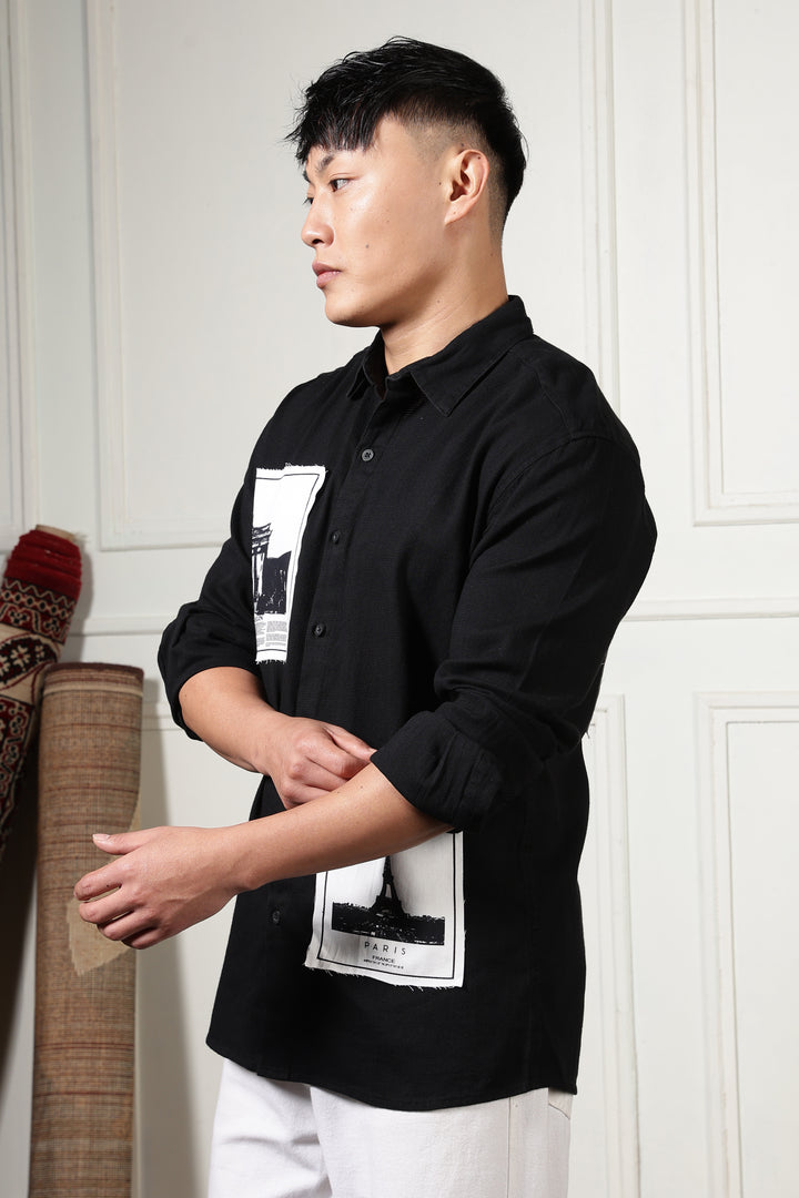 Denims: Black Holiday Shirt