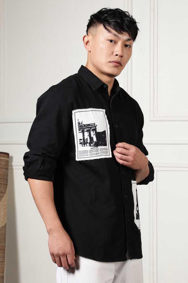 Denims: Black Holiday Shirt