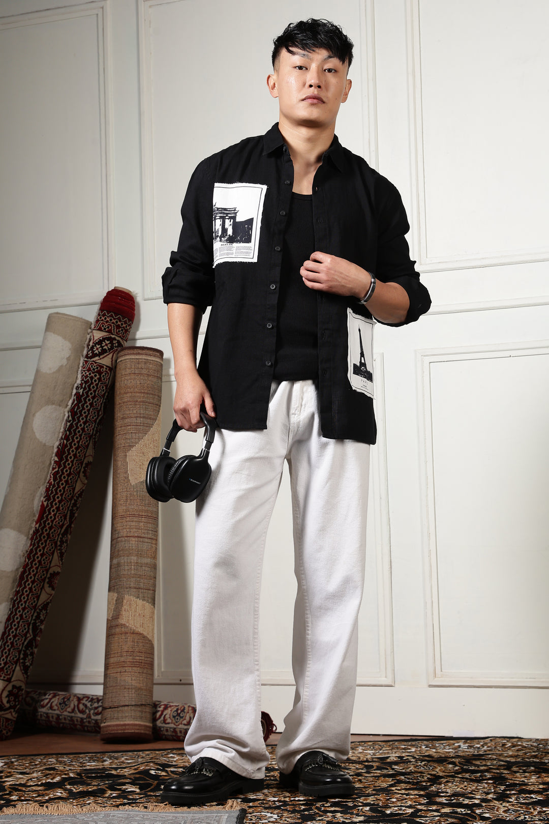 Denims: Black Holiday Shirt