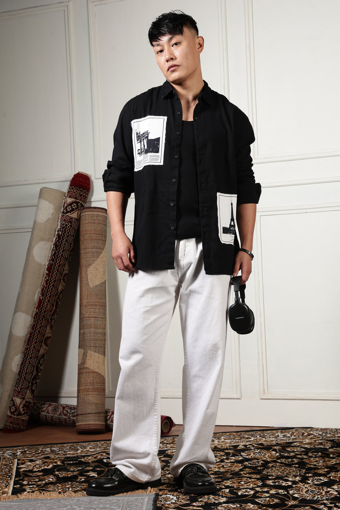 Denims: Black Holiday Shirt