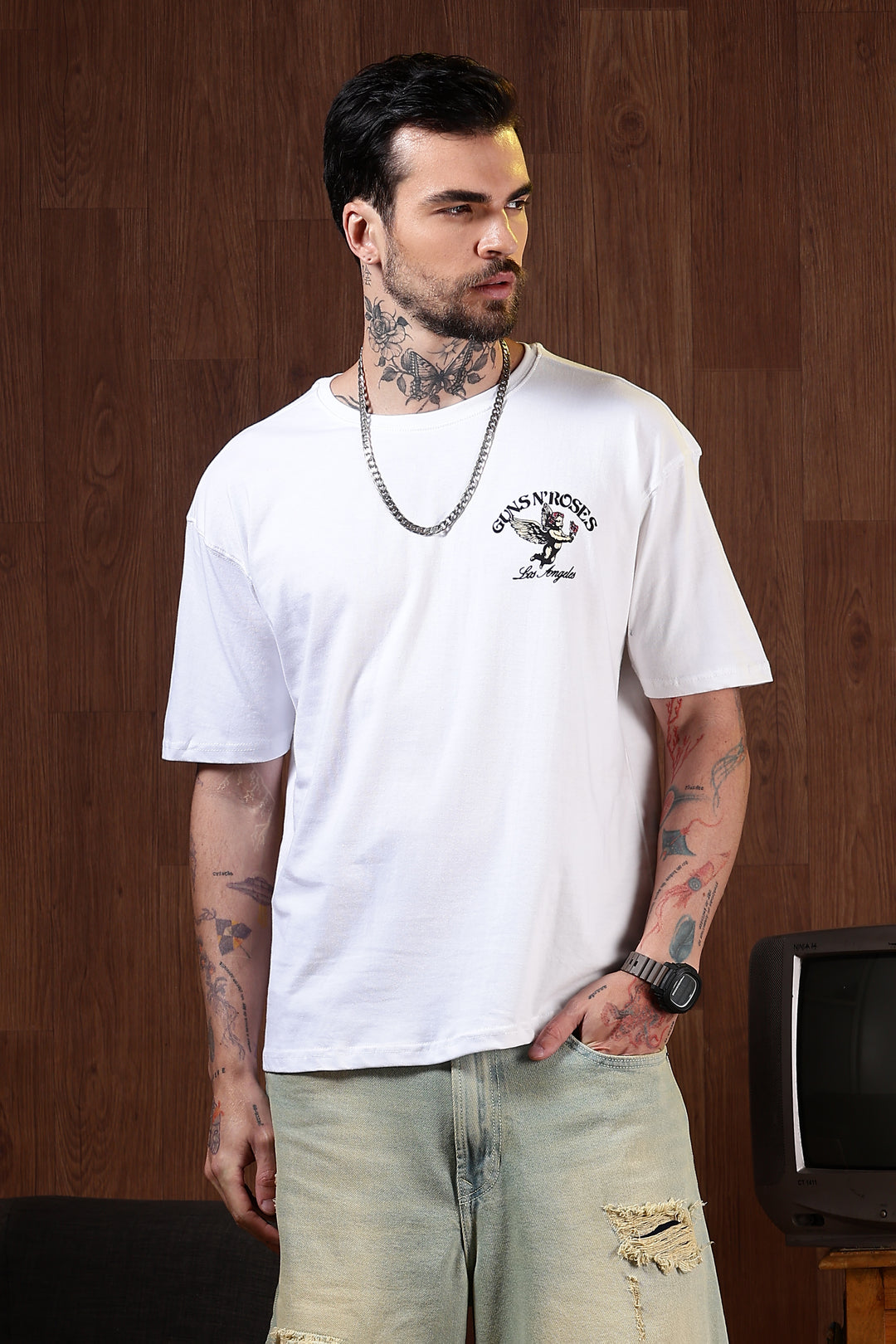 Angel Child: White Oversized T-shirt