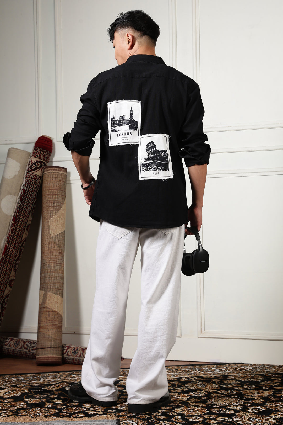 Denims: Black Holiday Shirt