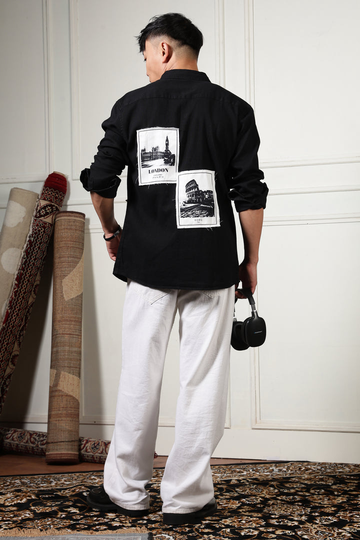 Denims: Black Holiday Shirt
