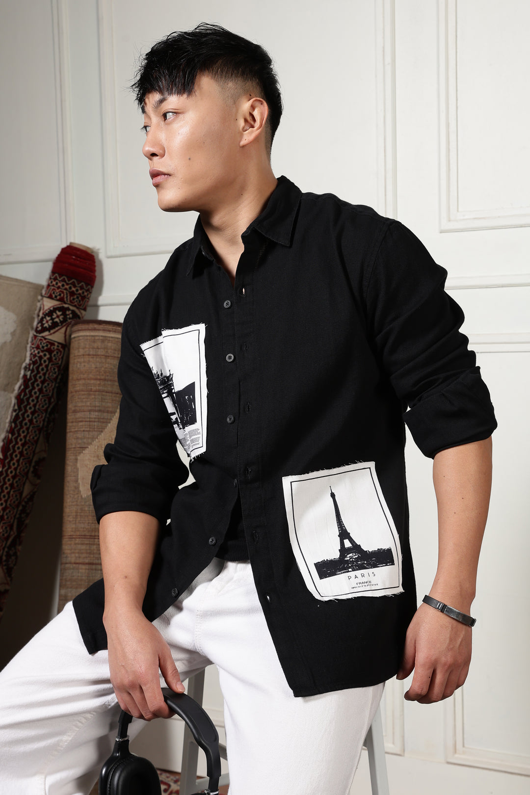 Denims: Black Holiday Shirt