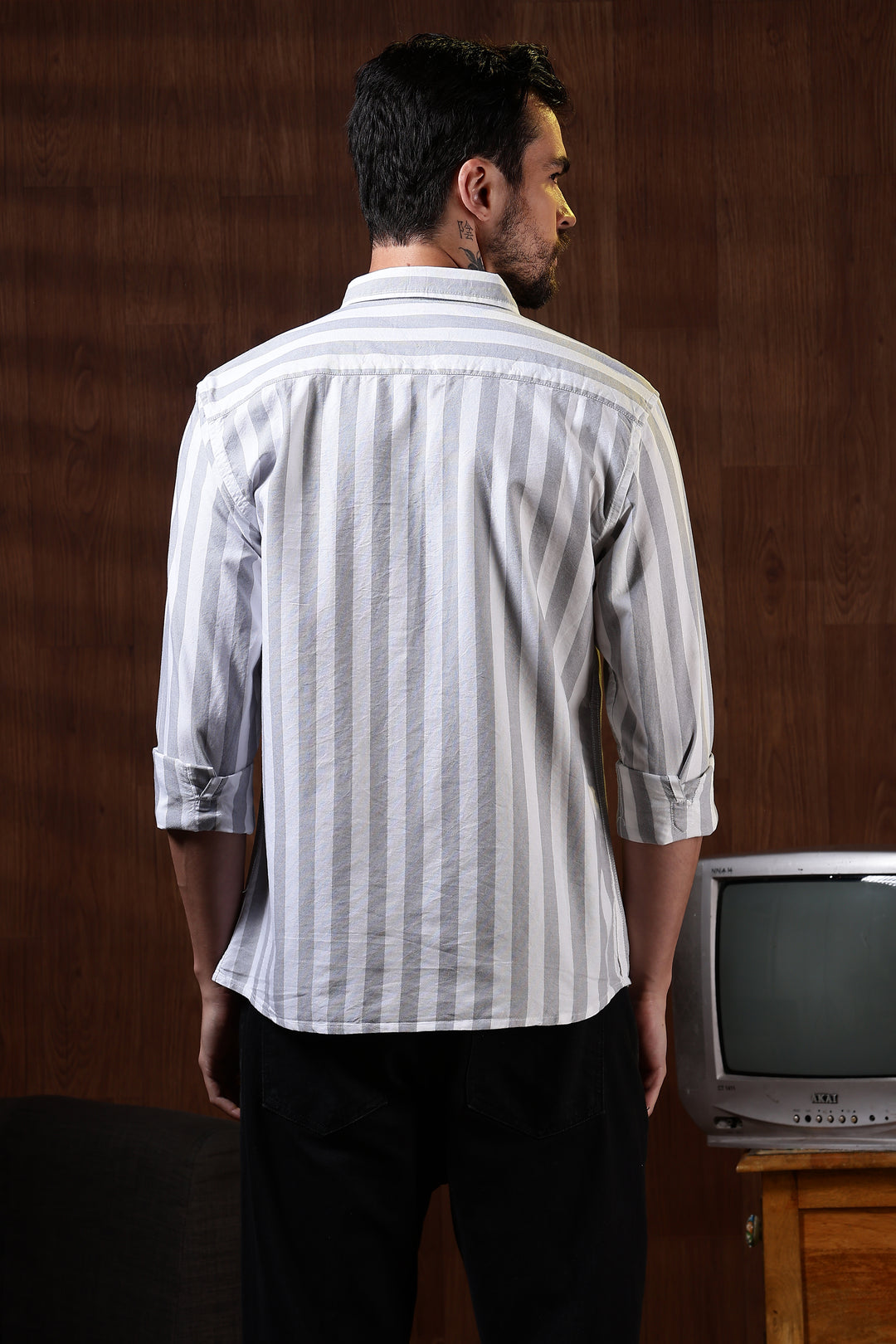 Oxford: Grey Stripes Shirt