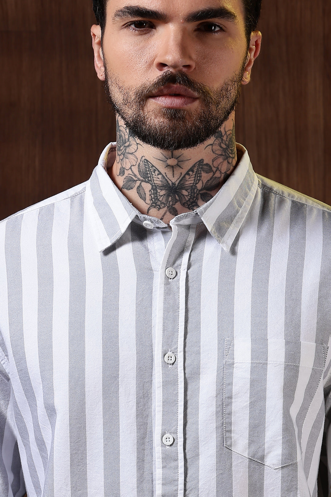 Oxford: Grey Stripes Shirt