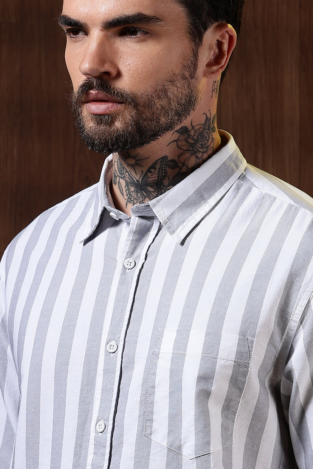 Oxford: Grey Stripes Shirt
