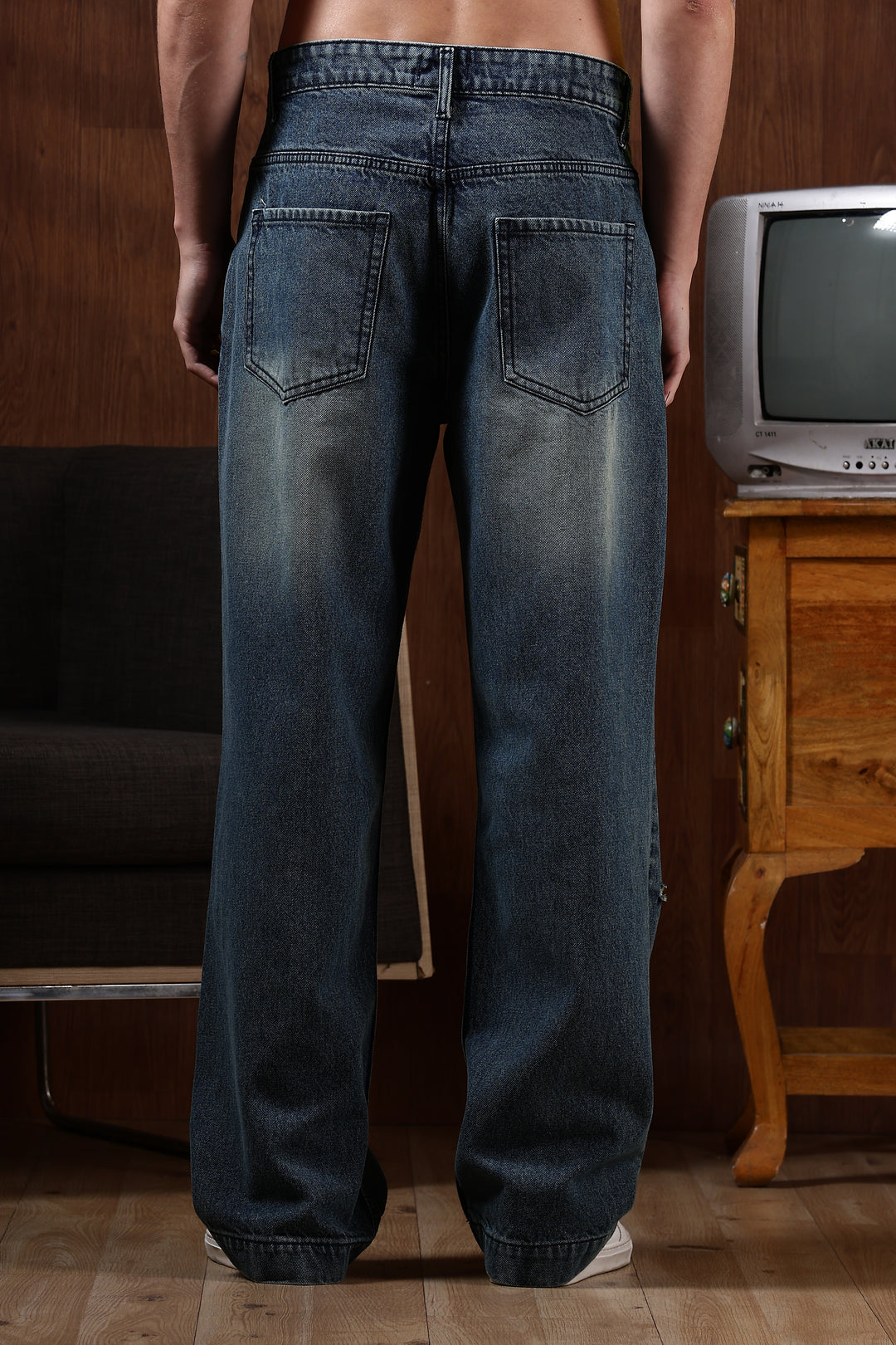 Denims: Baggy Blue Jeans