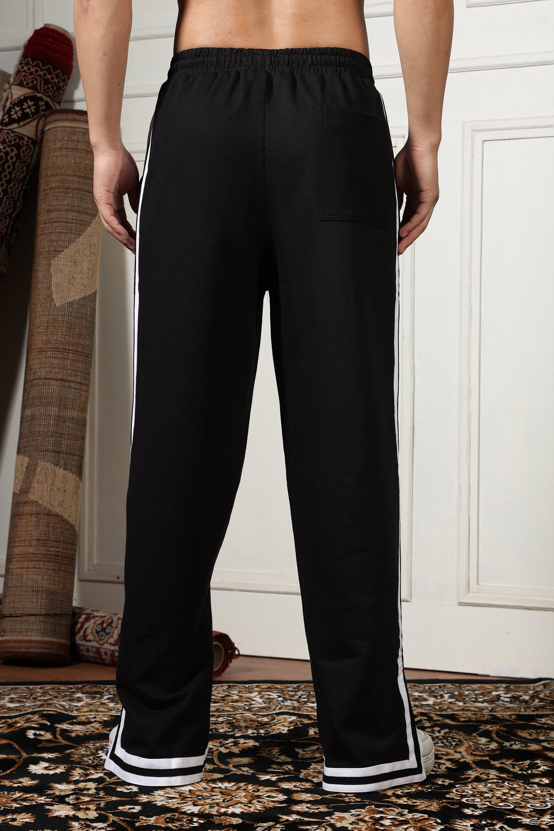 Side Cut: Black Joggers