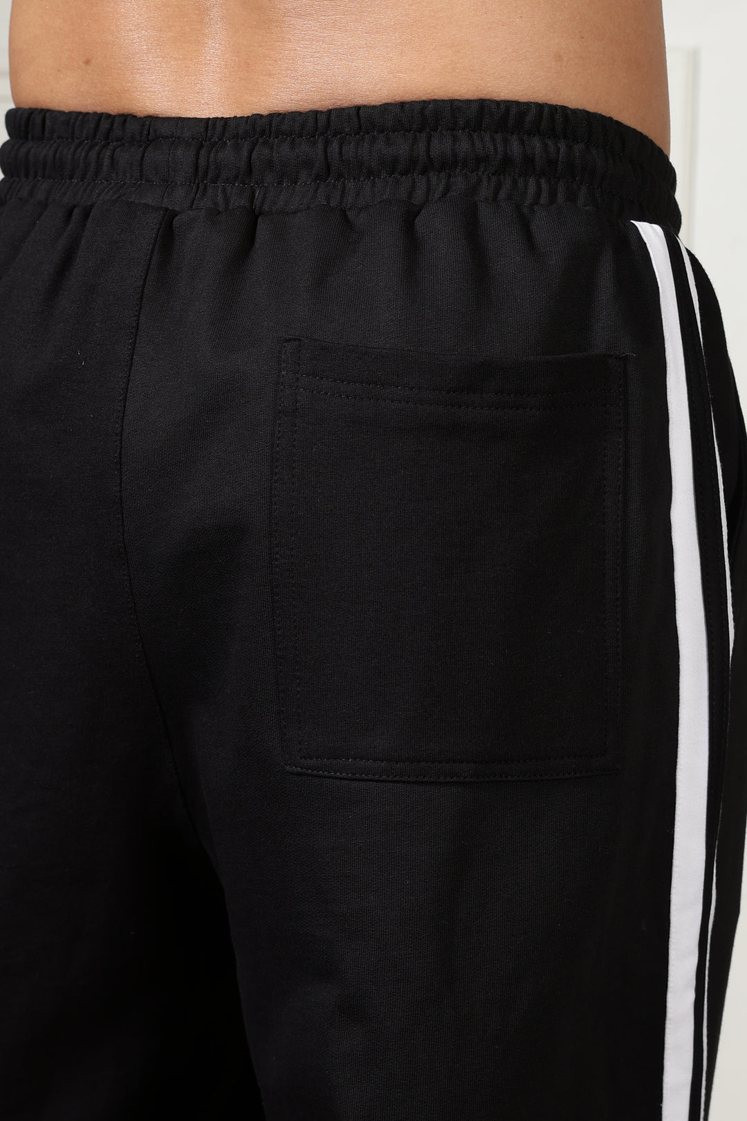 Side Cut: Black Joggers