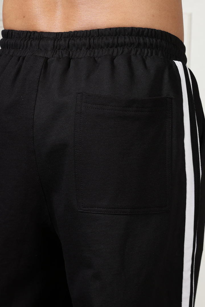Side Cut: Black Joggers
