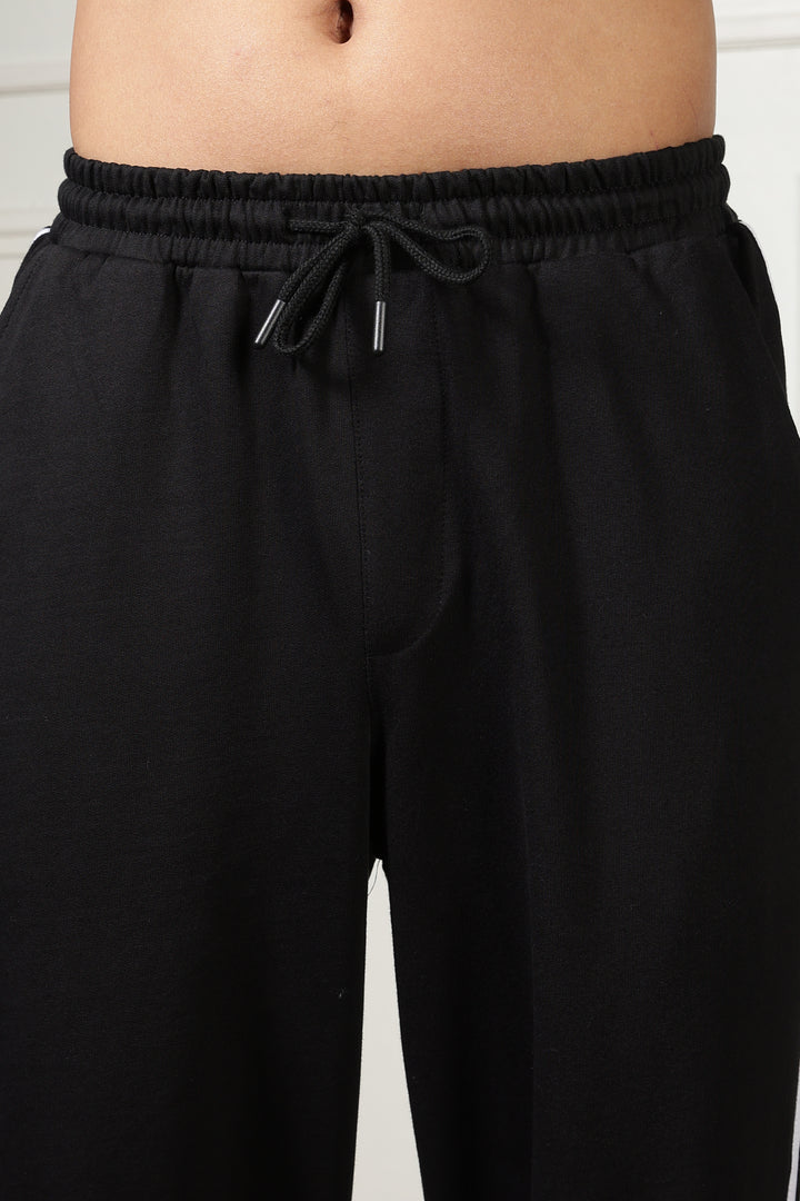 Side Cut: Black Joggers