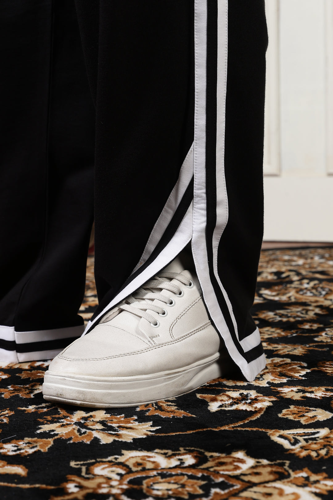 Side Cut: Black Joggers