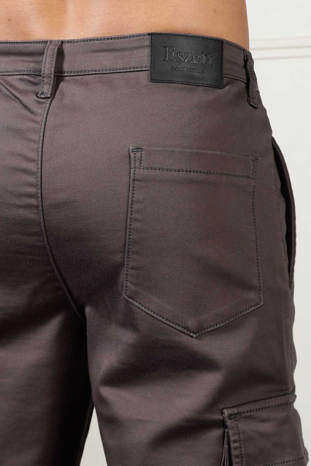 Street: Grey Cargo Regular Fit Pant