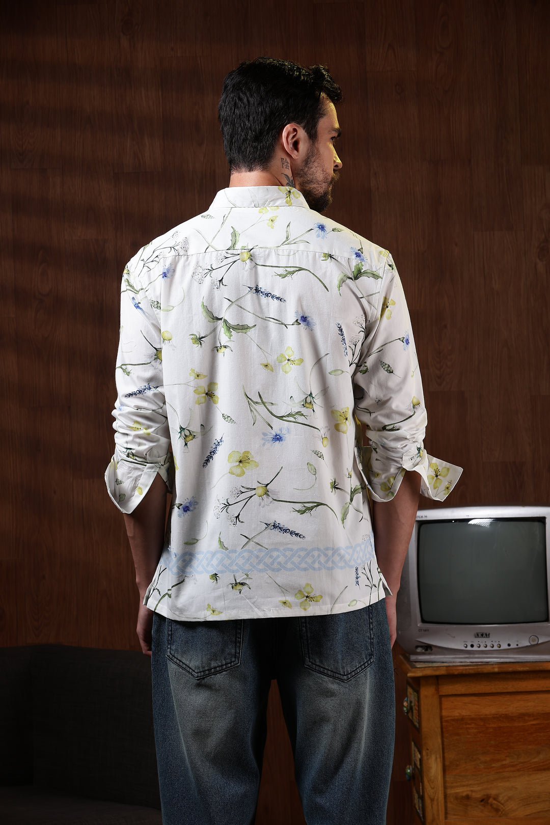 Floral Block Printed Shirt