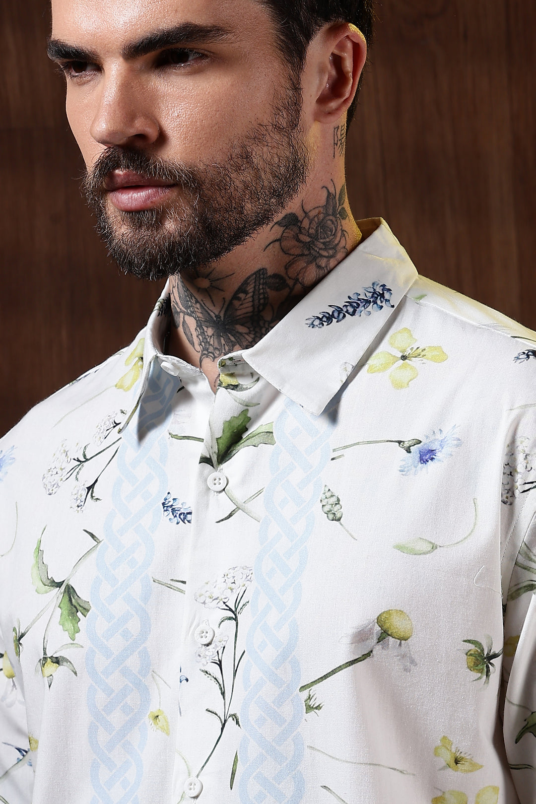 Floral Block Printed Shirt