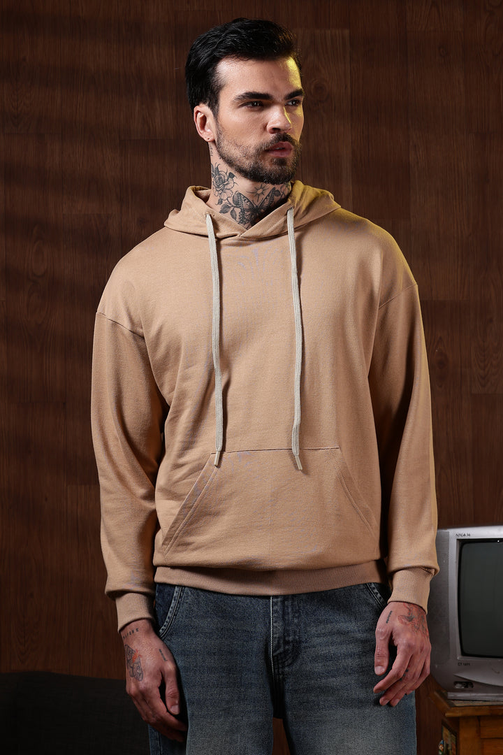 Solids: Beige Hoodie