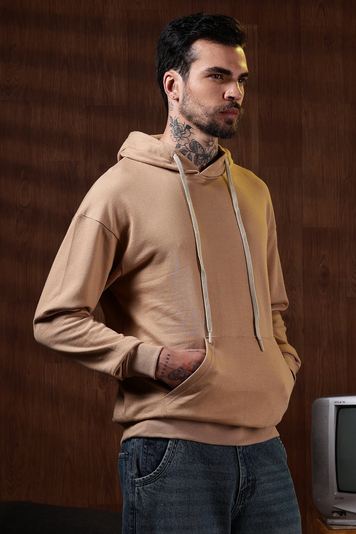 Solids: Beige Hoodie