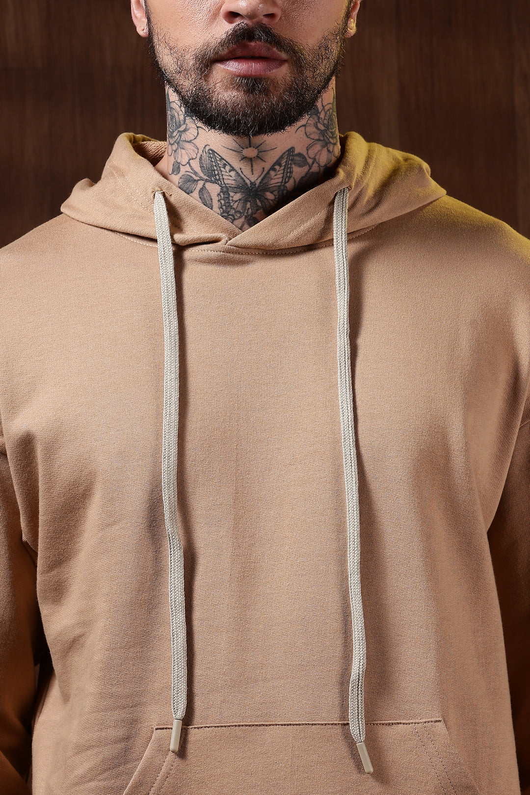 Solids: Beige Hoodie