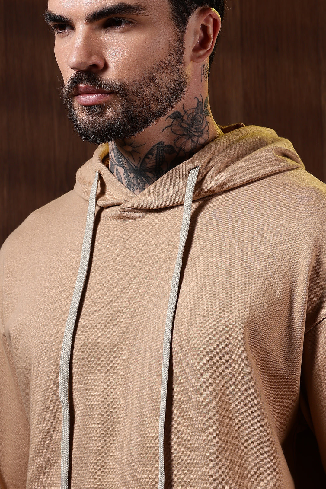 Solids: Beige Hoodie