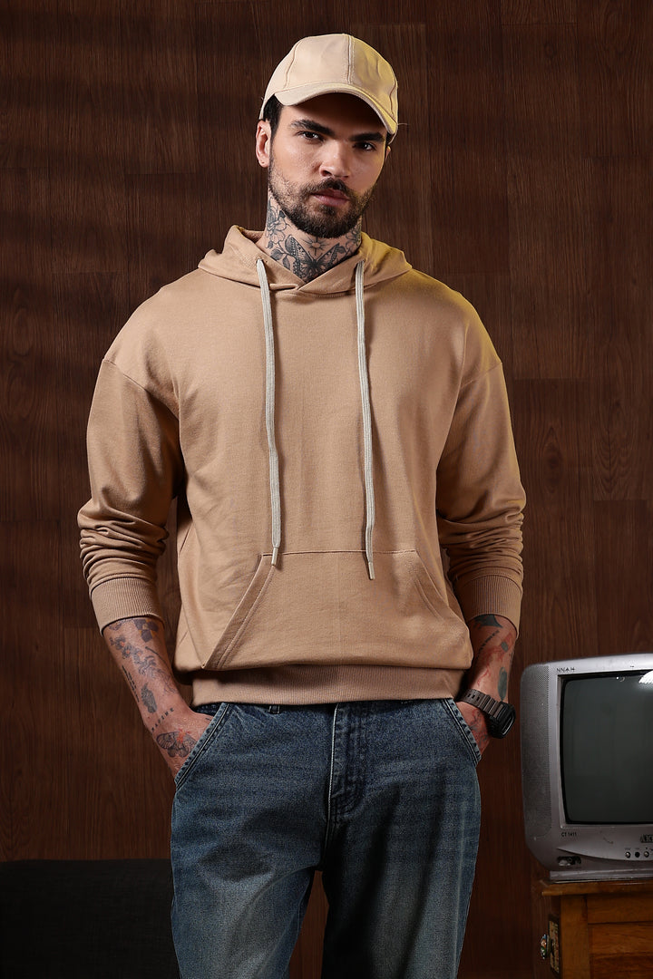 Solids: Beige Hoodie