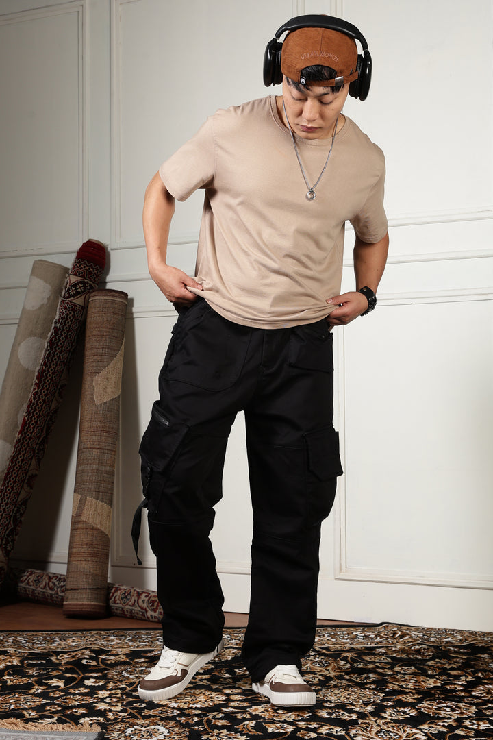 Superior Baggy Black Cargo Pants