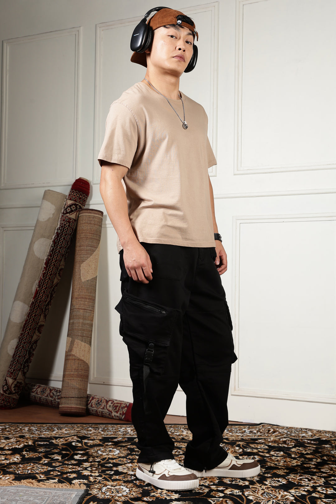 Superior Baggy Black Cargo Pants