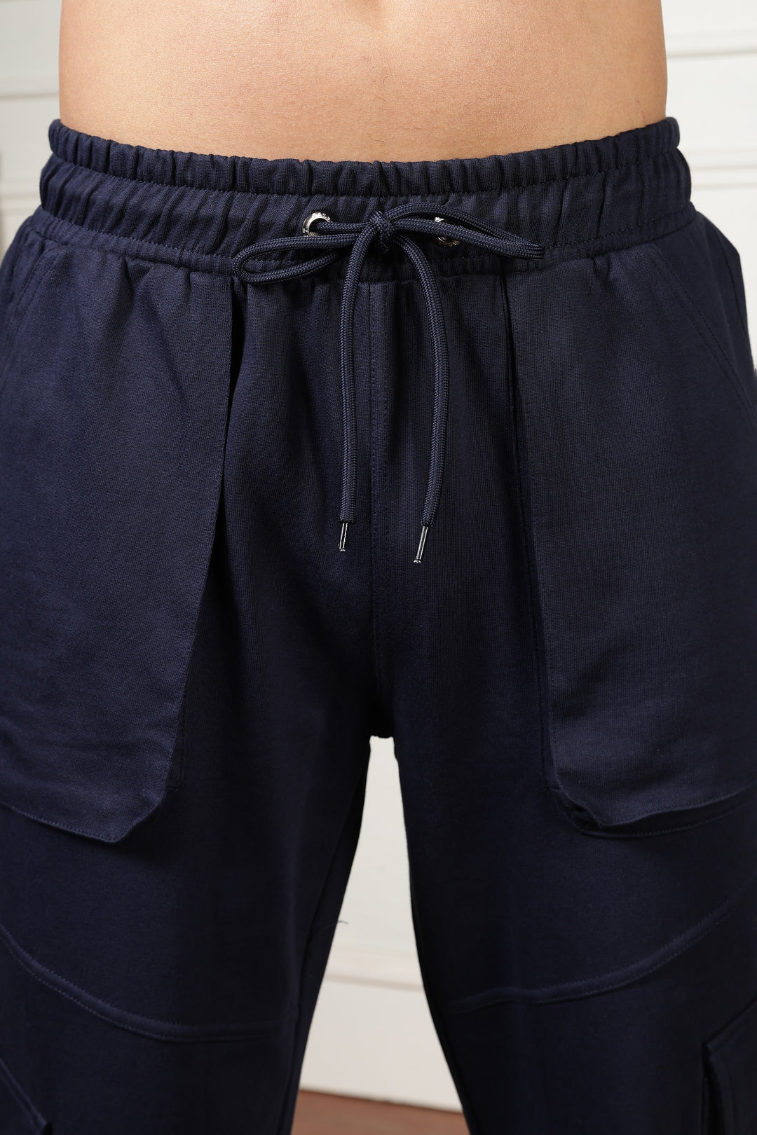 Navy Blue Regular Fit Joggers